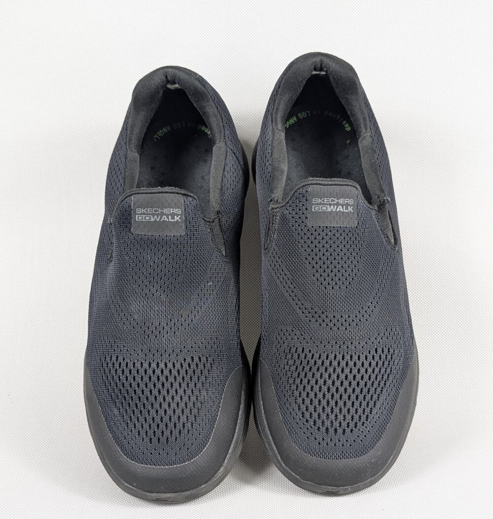 Skechers Men's Hands Free Slip-Ins Go Walk Air Cool Goga Mat Sneakers Black 8.5